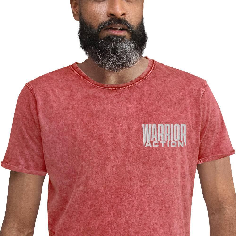 Upgrade Your Look with Warrior Action Denim T-Shirt: Casual and Versatile Apparel for Everyday Wear