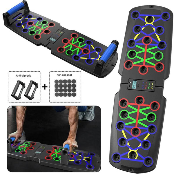 Optimize Push-Up Workouts with Foldable Push-Up Board: Portable and Versatile Equipment for Total Upper Body Training