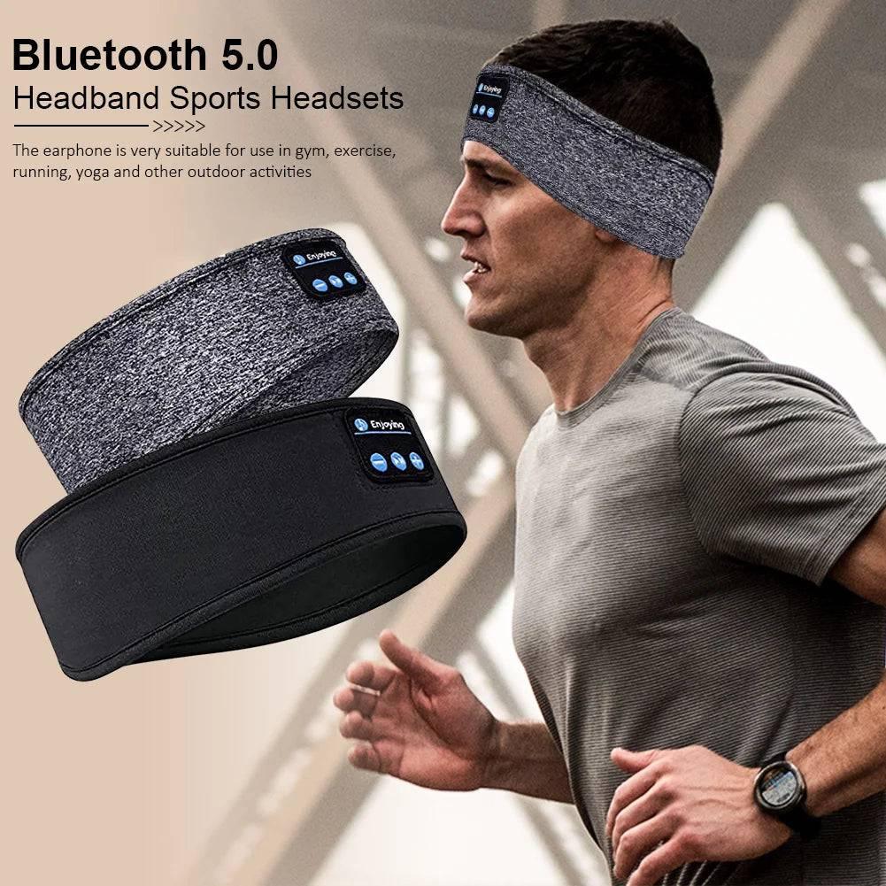 "Unleash Your Workout Potential with Wireless Bluetooth Sports Headband: Music and Comfort on the Move